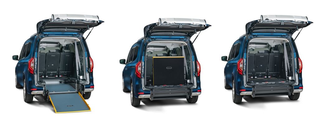 Notre système RolliProTM avec décaissement arrière a fait ses preuves et s'est établi comme solution astucieuse pour le transport de personnes à mobilité réduite. Grâce au décaissement arrière avec rampe d’accès, les fauteuils roulants peuvent être chargés facilement et sans effort physique.